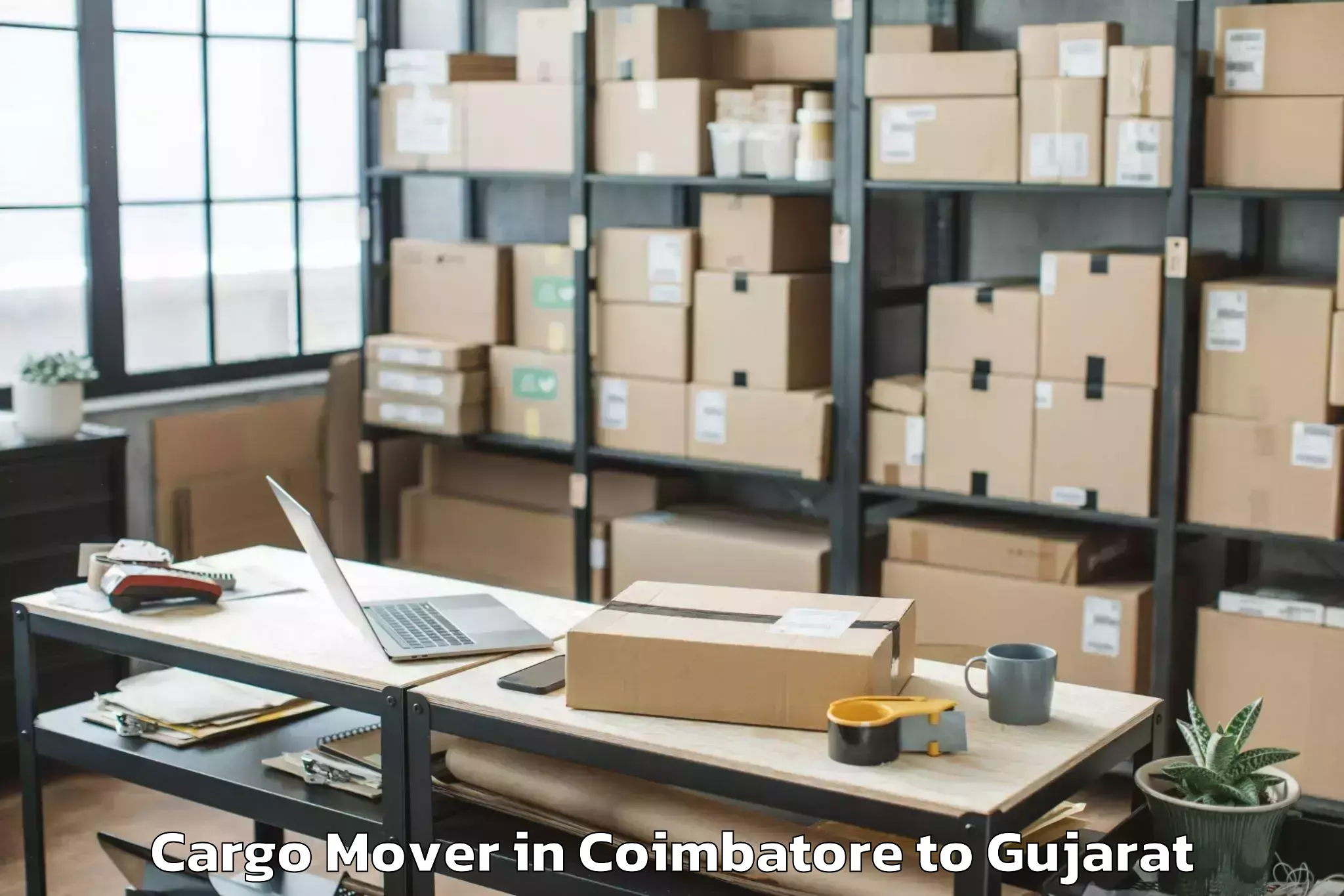 Book Coimbatore to Swarnim Startup And Innovation Cargo Mover Online